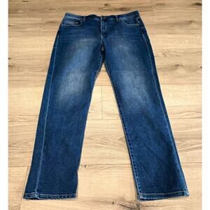 LuLaRoe Womens Size 32 Blue 90s Straight Leg Jean Magic Waistband Excellent Used